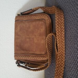 Vegan Faux Leather Brown Purse